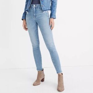 Madewell 10" High-Rise Skinny Jeans in Hamden Wash